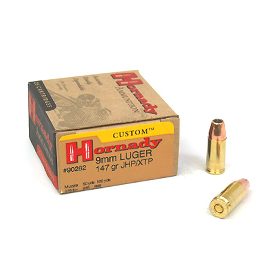 HORN CUSTOM 9MM 147GR XTP HP 25/10 - Ammunition